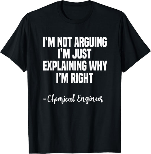 Chemical Engineer Process Science Engineering Industry T-Shirt - T-Shirt | Black