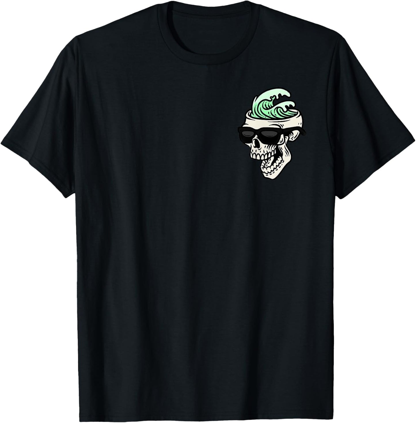 High Tides and Good Vibes Surfing T-Shirt - T-Shirt | Black