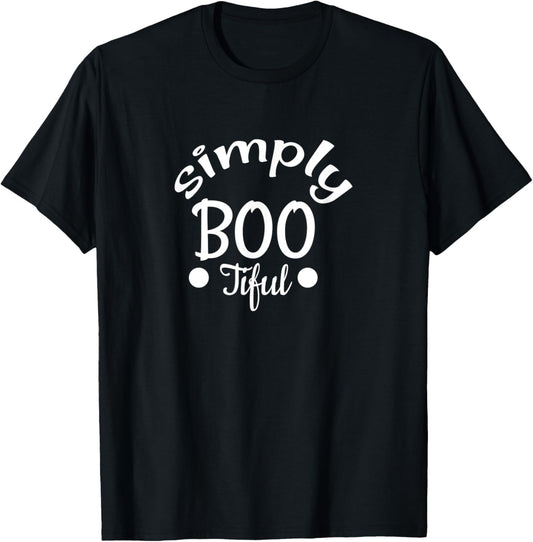 Halloween Simply Bootiful October 31 T-Shirt - T-Shirt | Black