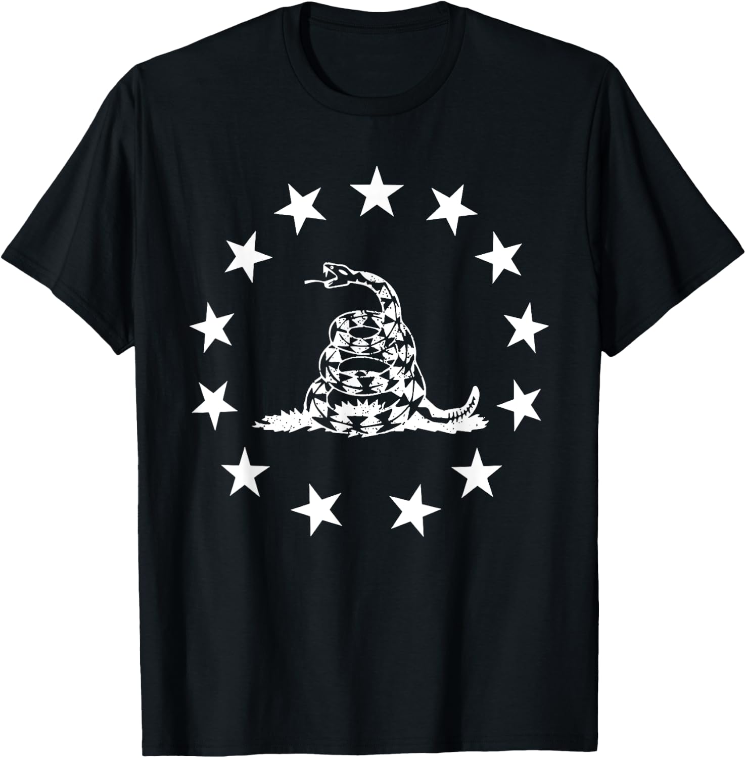 Betsy Ross Gadsden Flag T-Shirt - T-Shirt | Black