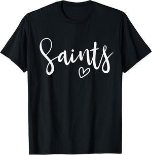 Saints High School Saints Sports Team Women's Saints T-Shirt - T-Shirt | Black