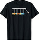 Nerdy Funny Planets Newton's Cradle Space Science Teacher Women Kids T-Shirt - T-Shirt | Black