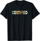 Certified Wound Nurse, Women Wound Nurse Retro T-Shirt - T-Shirt | Black