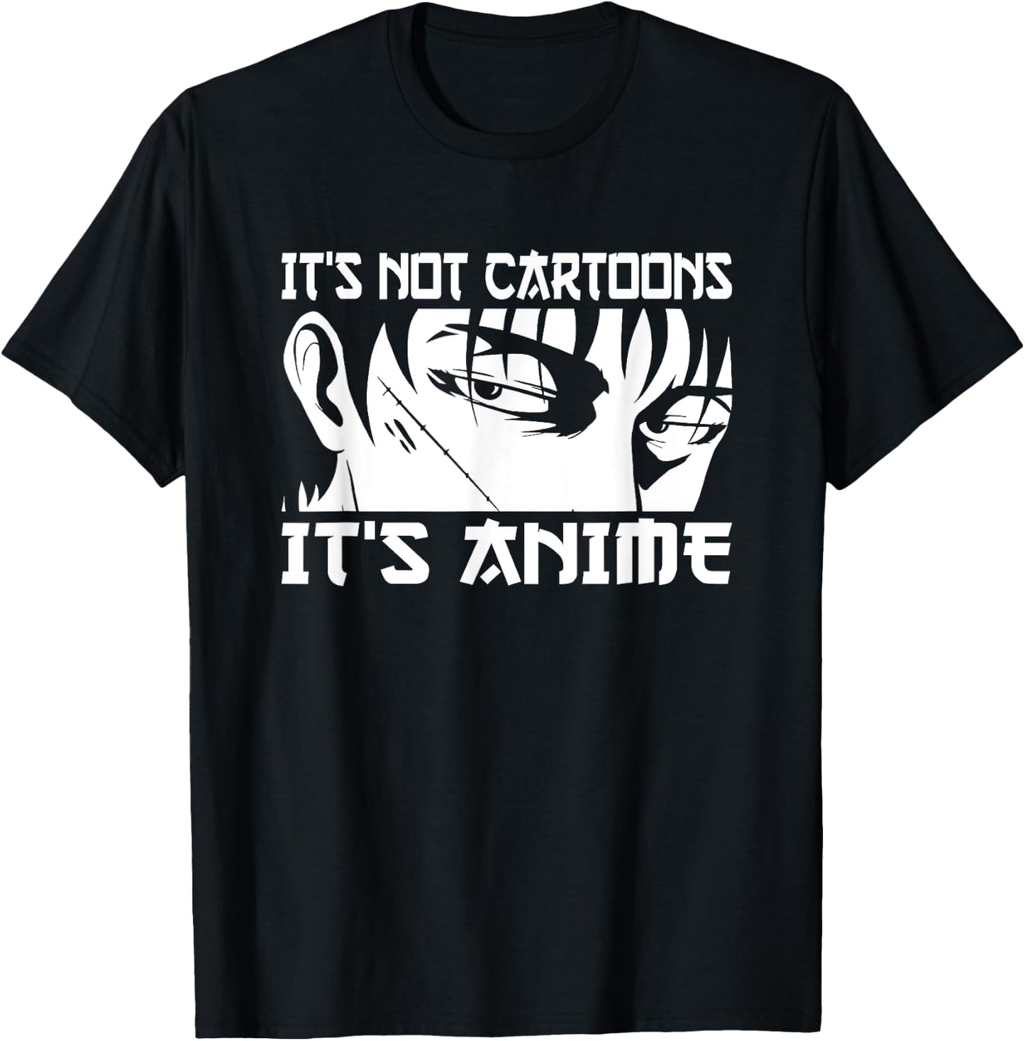 It's not Cartoons It's Anime Men Teen Boy Otaku Anime T-Shirt - T-Shirt | Black
