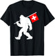 Switzerland Bigfoot T-Shirt - T-Shirt | Black