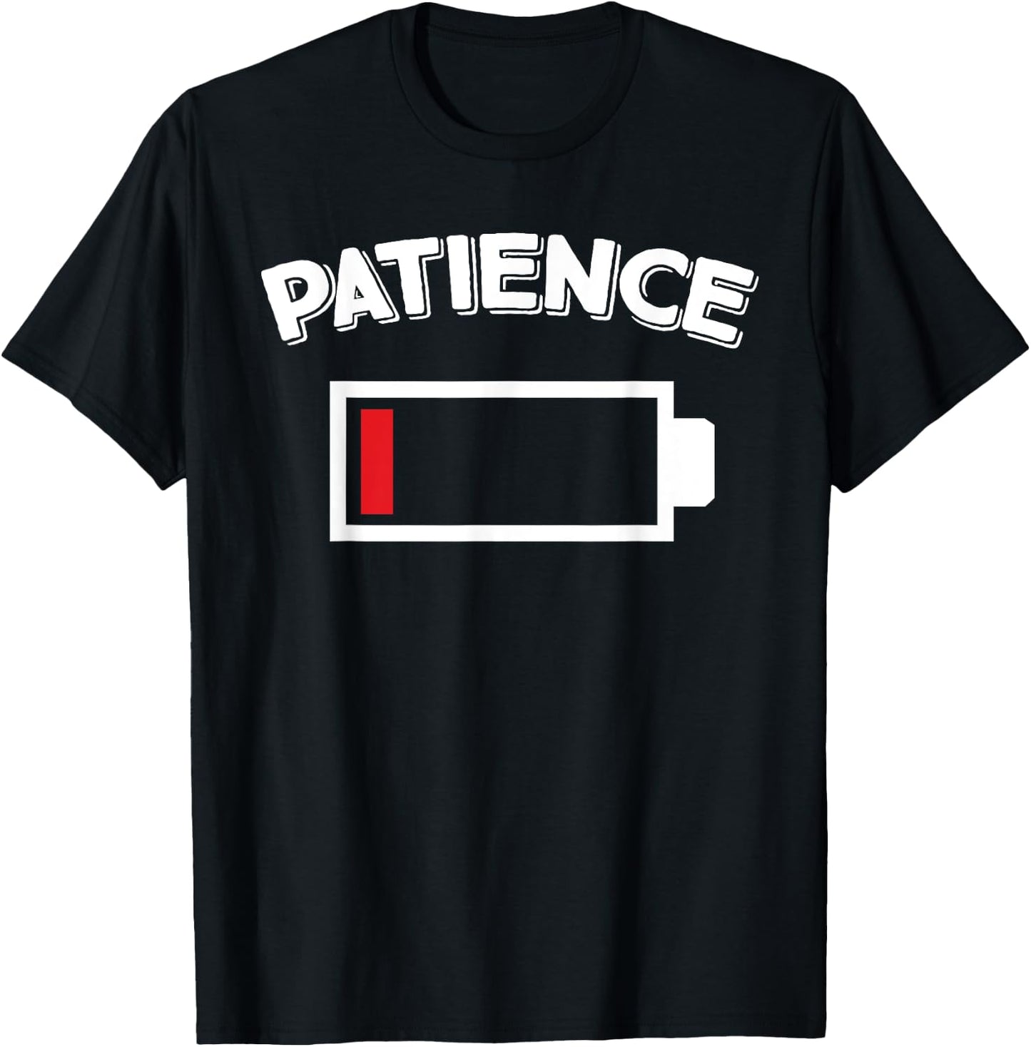 Low Patience Battery T-Shirt - T-Shirt | Black