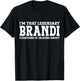 Brandi Personal Name Women Girl Funny Brandi T-Shirt - T-Shirt | Black