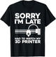 Funny 3D Printer Design Women 3D Printing Printer T-Shirt - T-Shirt | Black