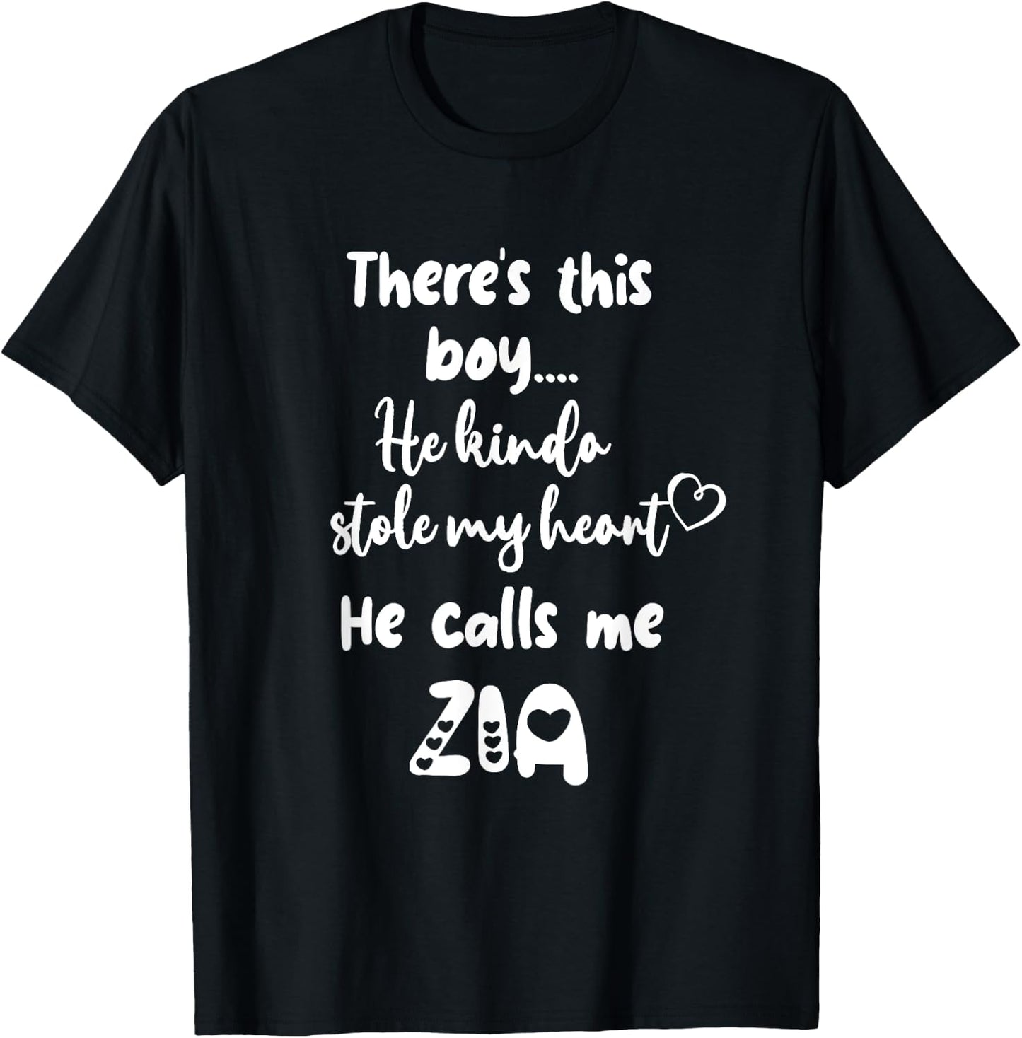 Italy Italian Aunt This Boy Calls Me Zia T-Shirt - T-Shirt | Black