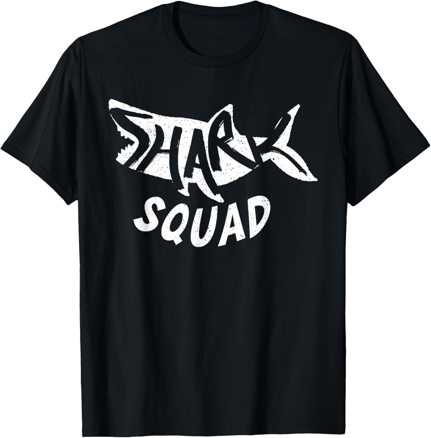 Shark Squad Friends Shark Lover T-Shirt - T-Shirt | Black