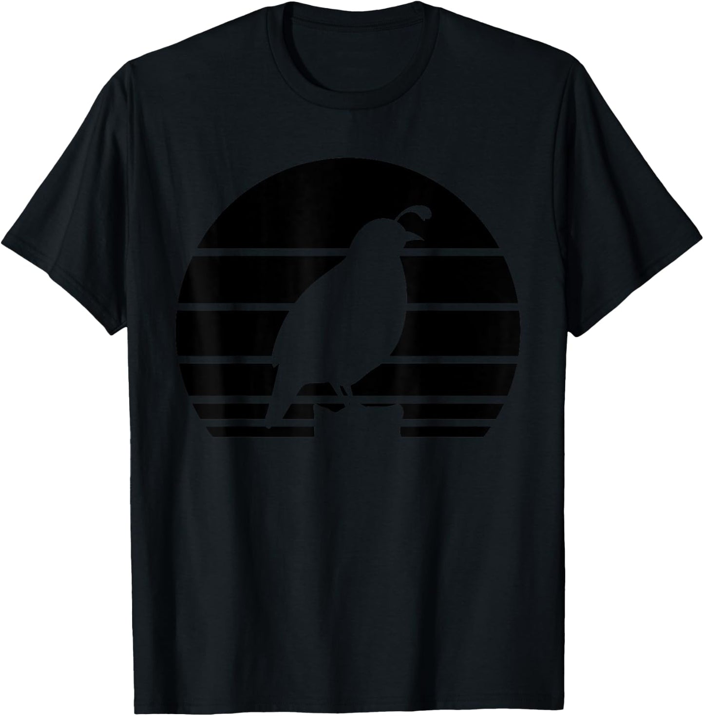 Cool Quail Art Men Women Bird Hunter Quail Upland Hunter T-Shirt - T-Shirt | Black