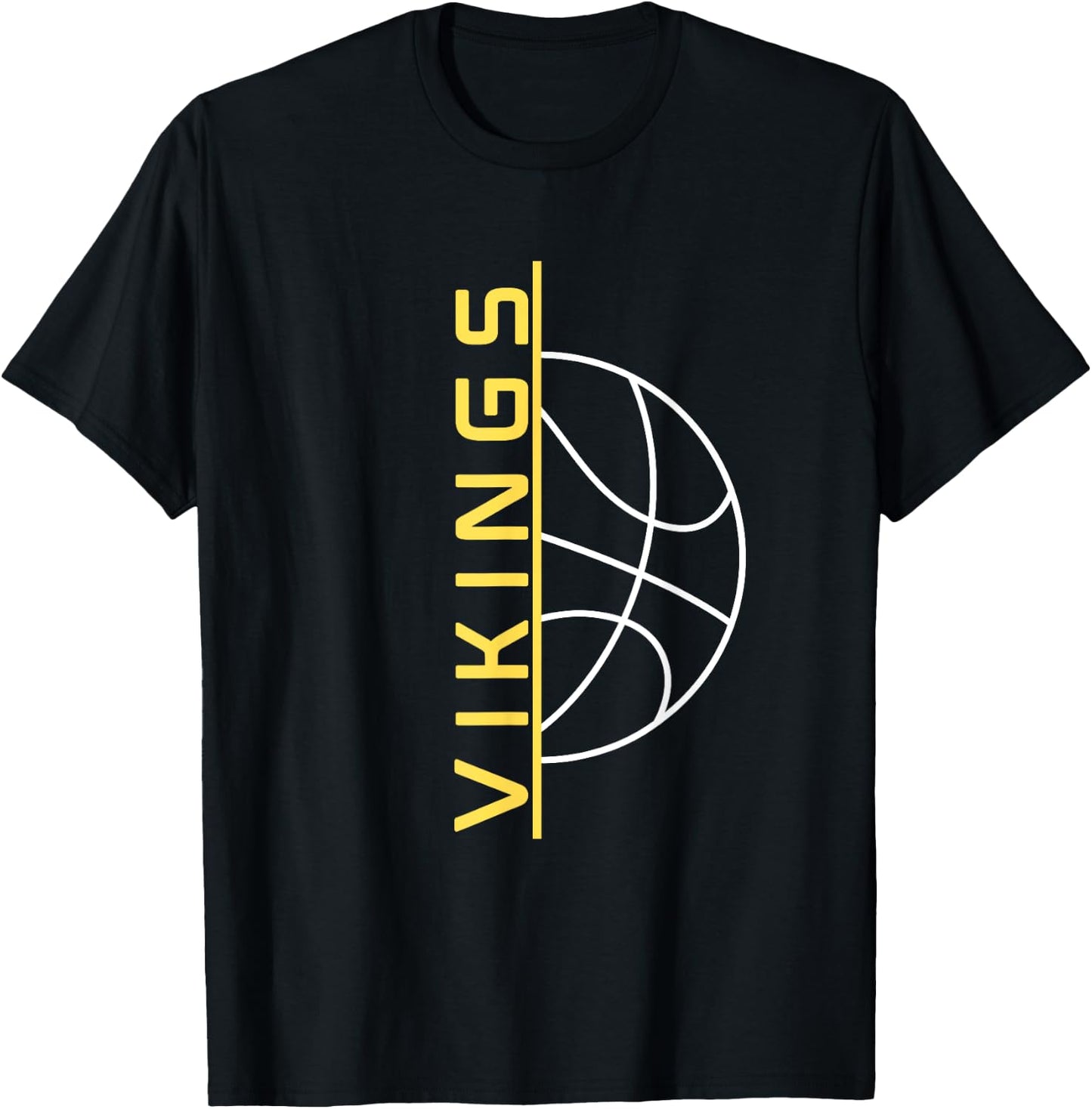 Vikings Basketball T-Shirt - T-Shirt | Black