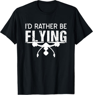Drone drone captain vintage quadcopter sayings T-Shirt - T-Shirt | Black