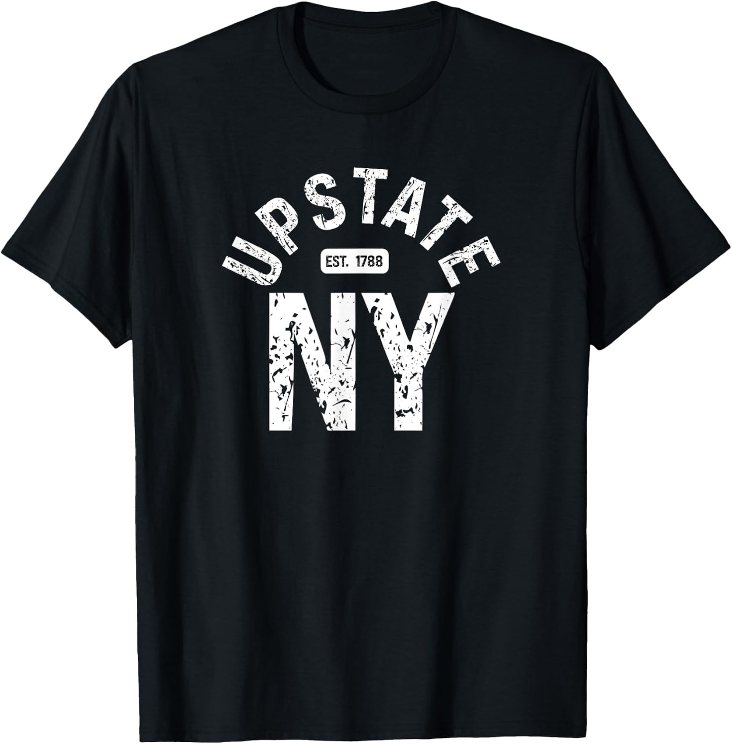 Upstate NY Est 1788 T-Shirt - T-Shirt | Black