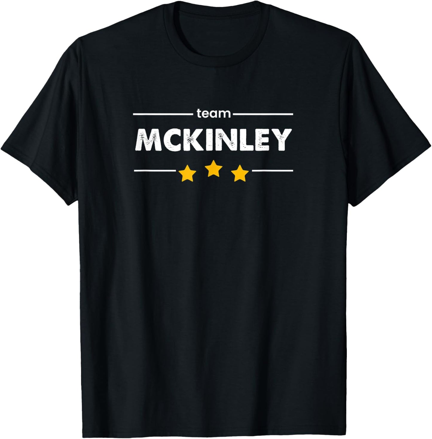 Family Name Surname or First Name | TEAM MCKINLEY T-Shirt - T-Shirt | Black