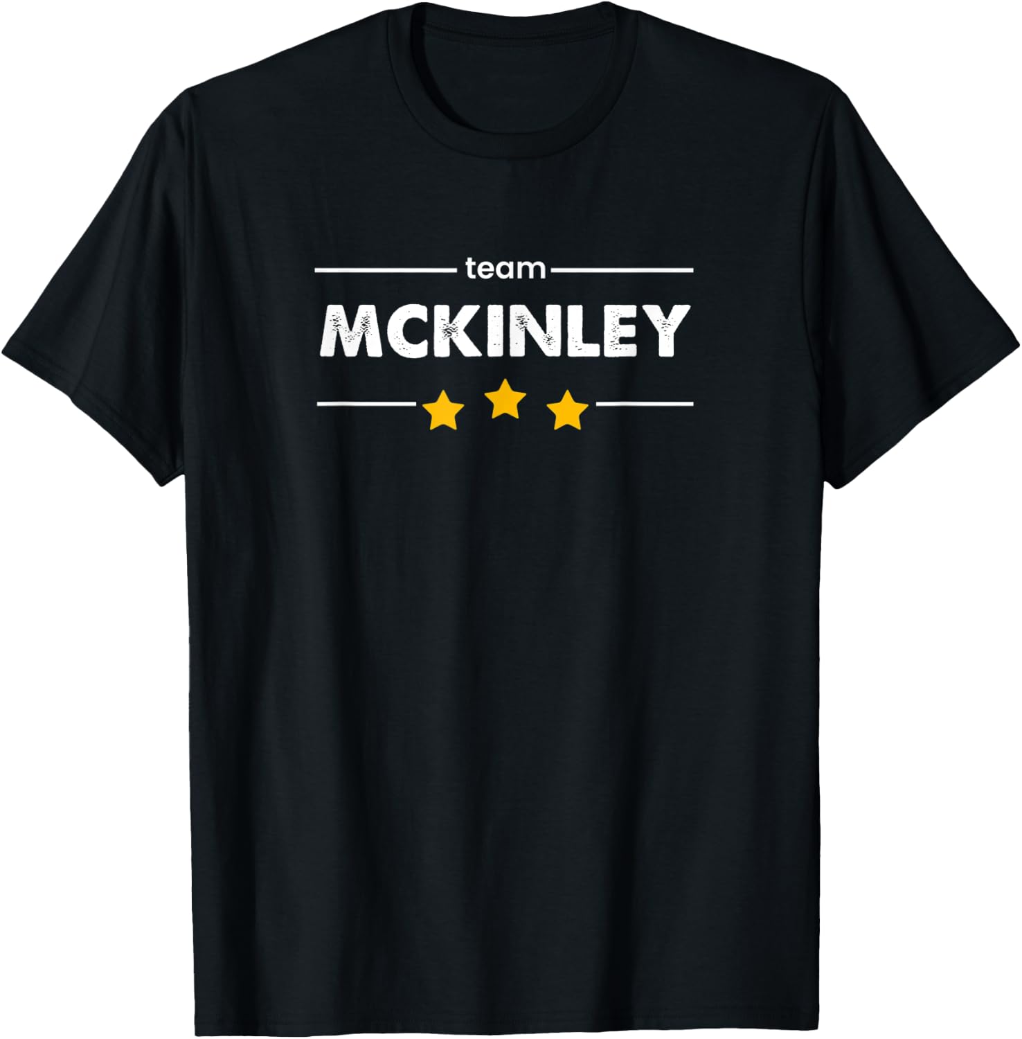Family Name Surname or First Name | TEAM MCKINLEY T-Shirt - T-Shirt | Black