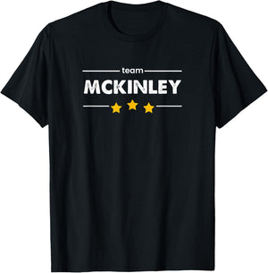 Family Name Surname or First Name | TEAM MCKINLEY T-Shirt - T-Shirt | Black