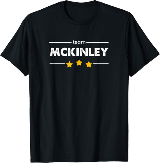 Family Name Surname or First Name | TEAM MCKINLEY T-Shirt - T-Shirt | Black