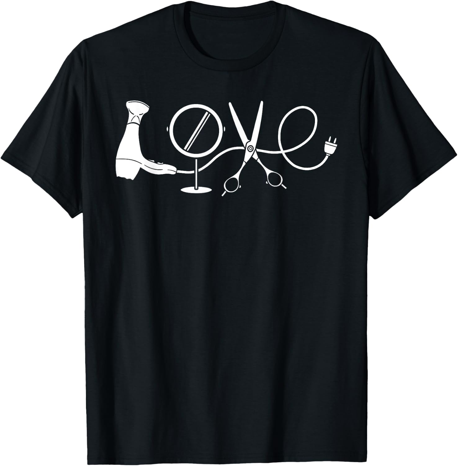Hairdresser Hairdressing Beauticians Hairstyling Hairstylist T-Shirt - T-Shirt | Black