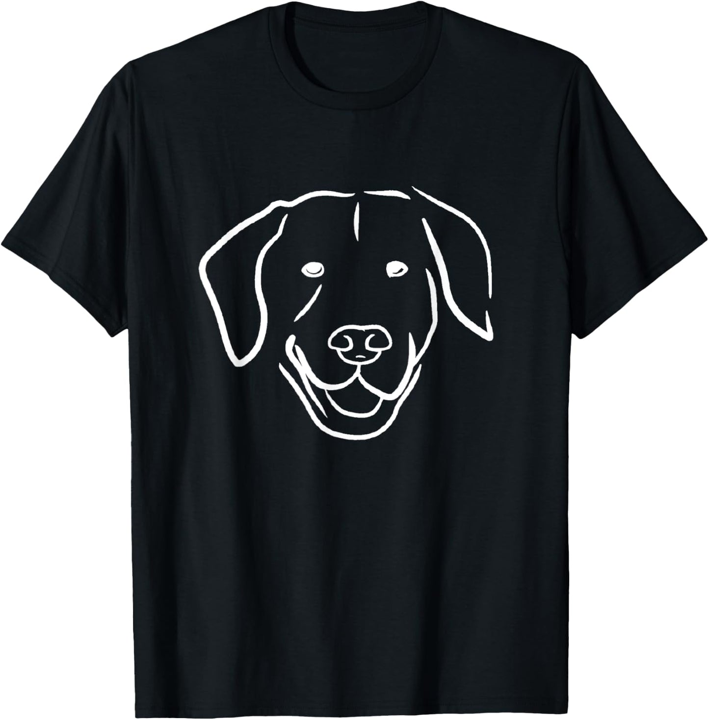 Dog Line Art Minimal Dog Women T-Shirt - T-Shirt | Black