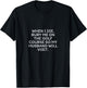 When I Die Bury Me On The Golf Course So My Husband Visits T-Shirt - T-Shirt | Black
