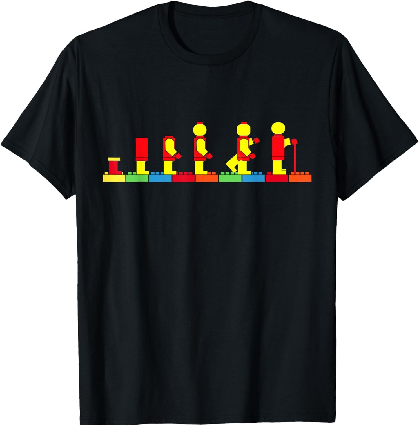 Bricks Evolution Master Builder Building Blocks T-Shirt - T-Shirt | Black