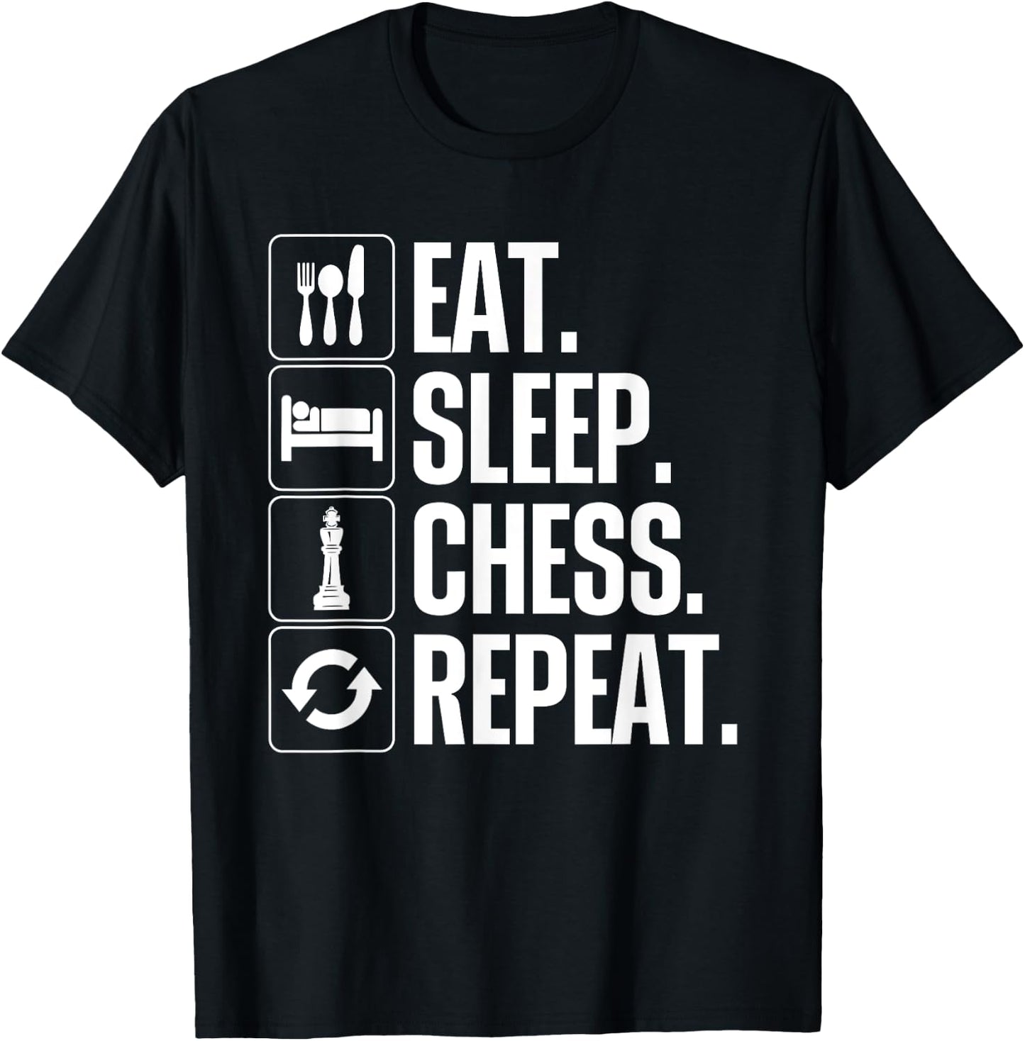 Cute Chess Player Art Boys Kids Chess Lover Novelty T-Shirt - T-Shirt | Black