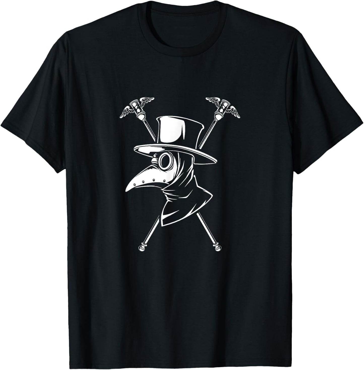 Plague doctor staffs T-Shirt - T-Shirt | Black