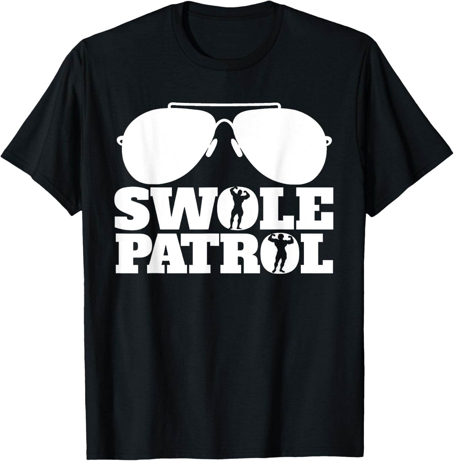 Swole Patrol funny weightlifting and bodybuilding gym T-Shirt - T-Shirt | Black