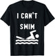 I can't swim T-Shirt - T-Shirt | Black