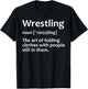 Funny Wrestling Design Women Boys Girls Wrestlers Small T-Shirt - T-Shirt | Black