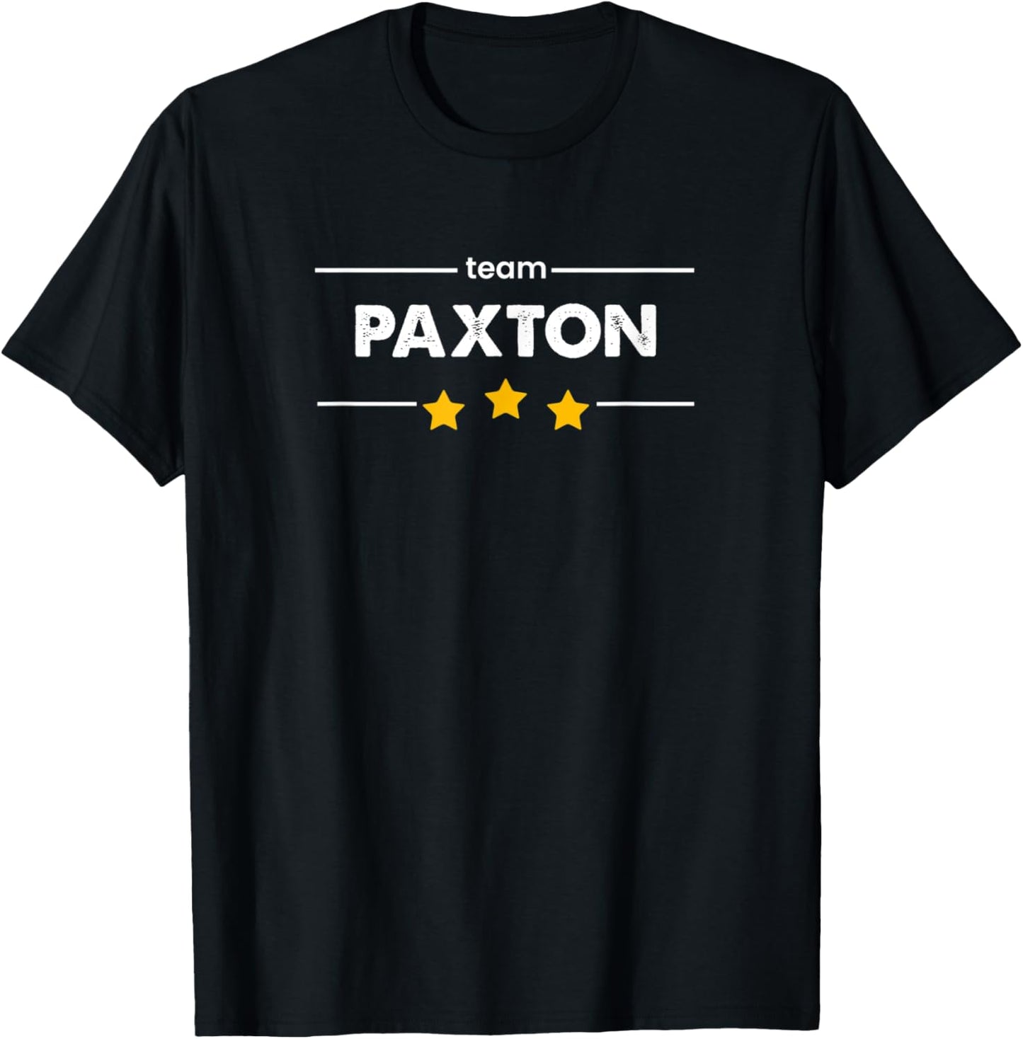 Family Name Surname or First Name | TEAM PAXTON T-Shirt - T-Shirt | Black
