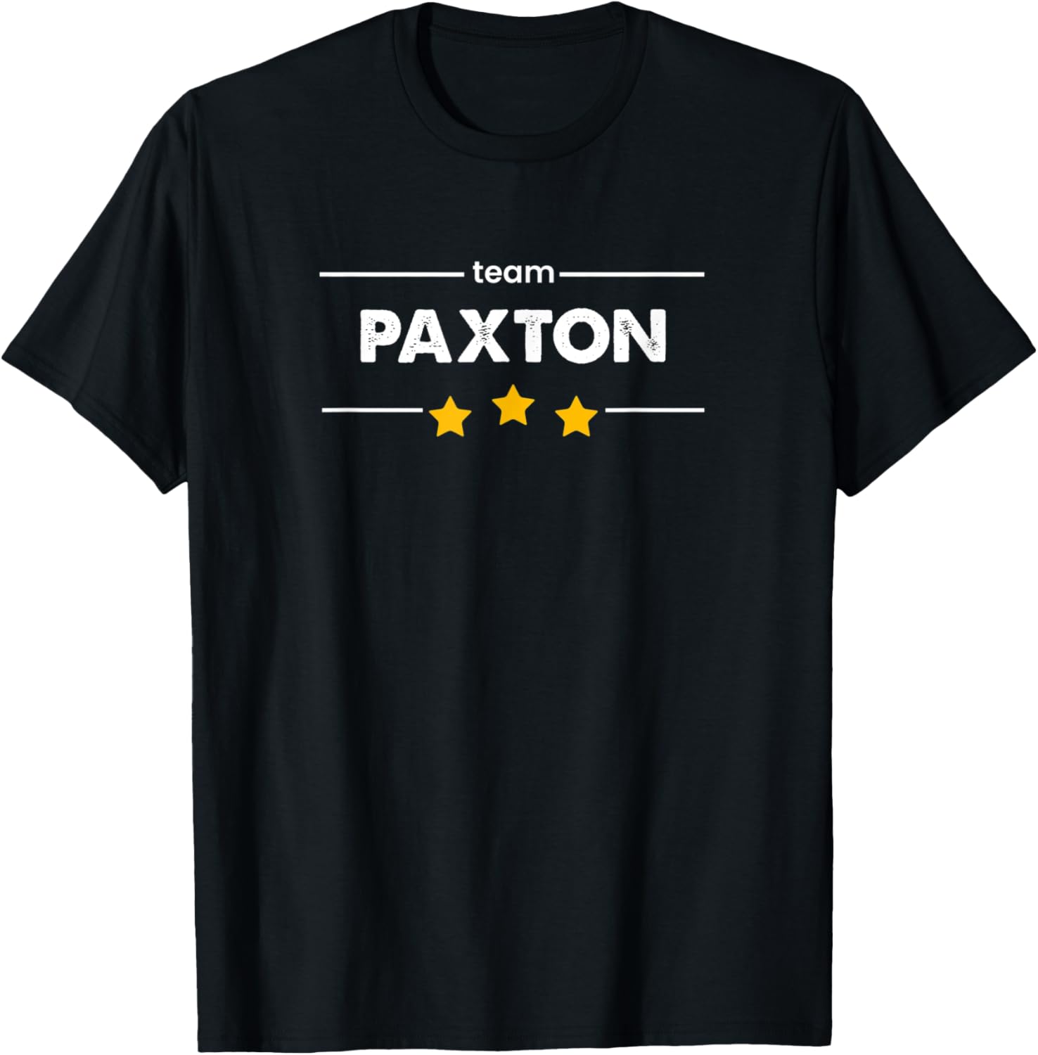 Family Name Surname or First Name | TEAM PAXTON T-Shirt - T-Shirt | Black