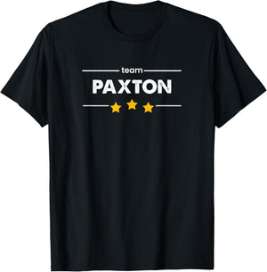 Family Name Surname or First Name | TEAM PAXTON T-Shirt - T-Shirt | Black