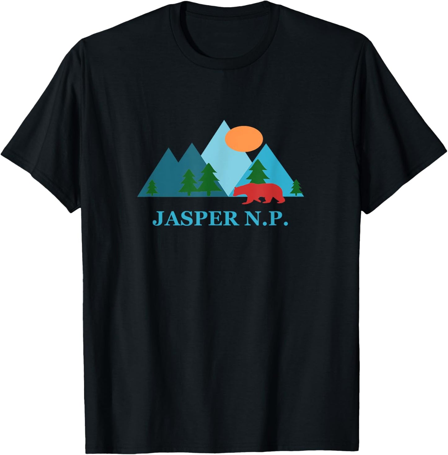 Jasper National Park in Canada Nature Vacation Souvenir T-Shirt - T-Shirt | Black