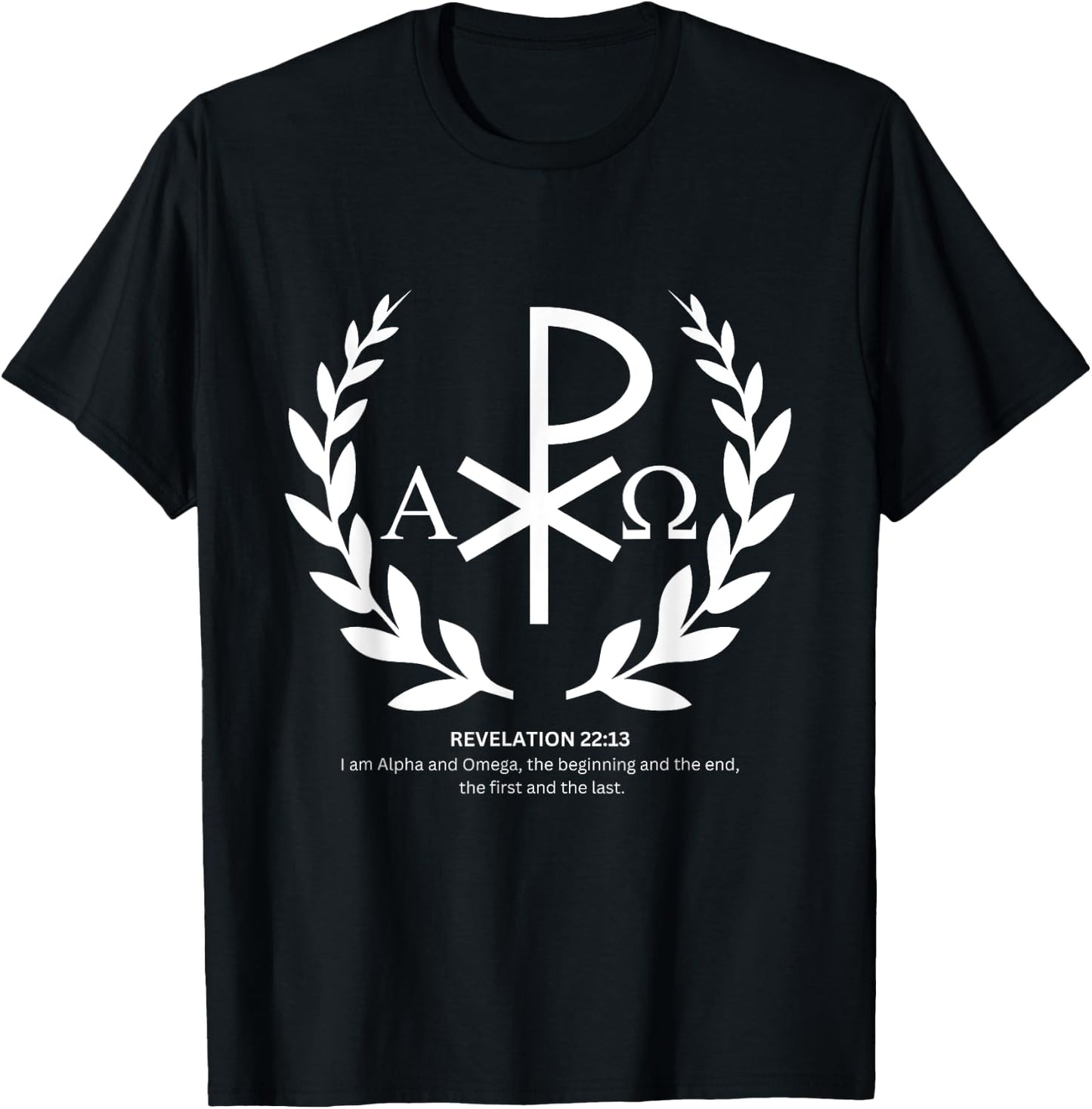 Alpha and omega -REVELATION 22:13 T-Shirt - T-Shirt | Black