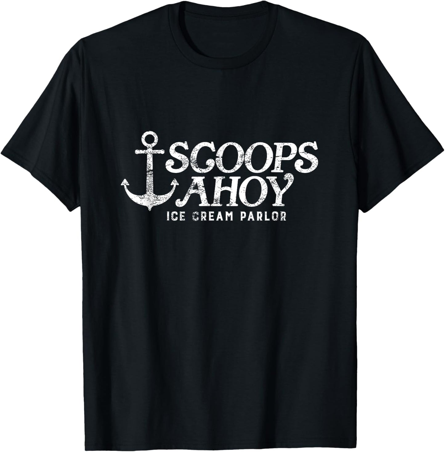 Scoops Ahoy Ice Cream Parlor Men Women Kids T-Shirt - T-Shirt | Black