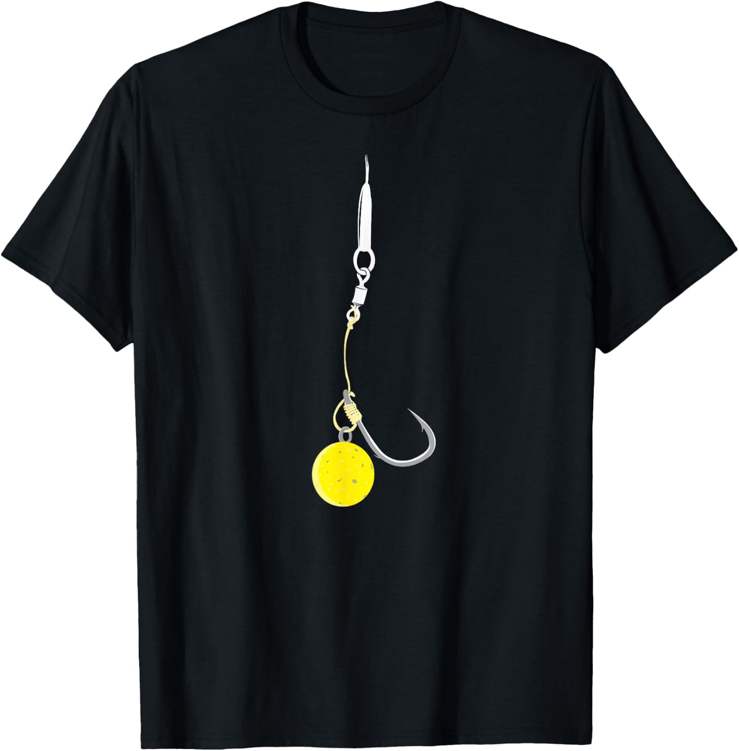 Carp Fishing Hair Rigs Corn Bait Angling Fisherman T-Shirt - T-Shirt | Black