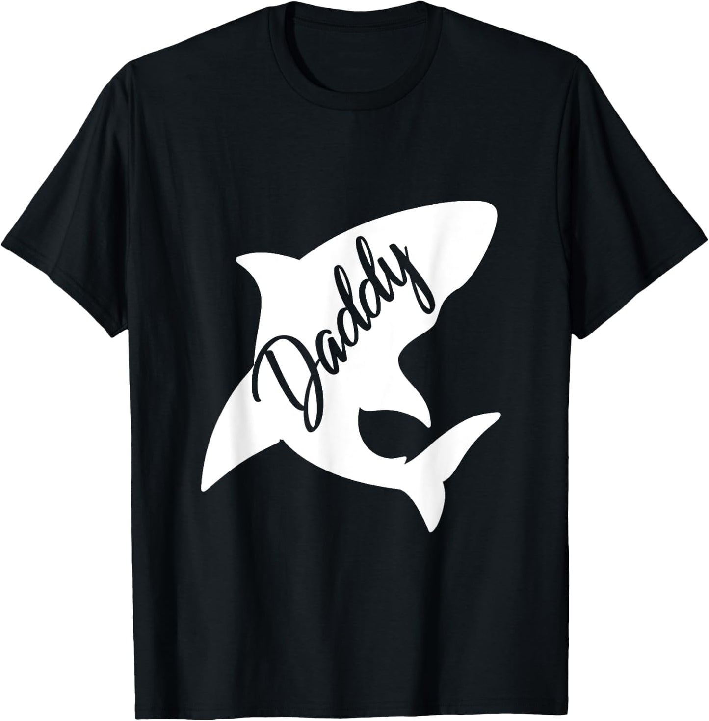 Daddy Shark Matching Family Shirts Shark T-Shirt - T-Shirt | Black