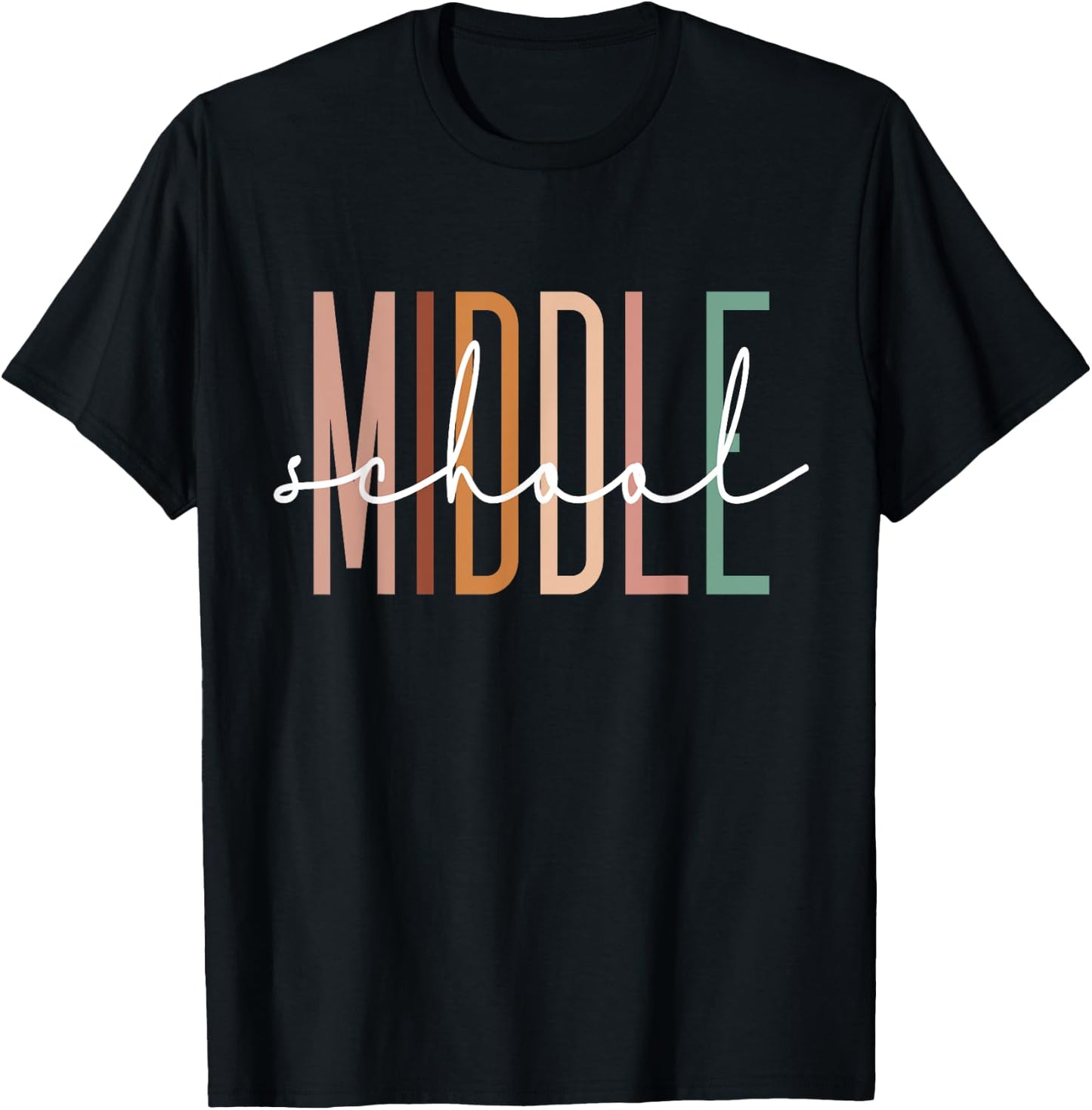 Middle School Teacher Student Team Middle School Squad T-Shirt - T-Shirt | Black