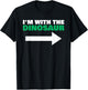 I'm With The Dinosaur Fun Matching Halloween Couple Costume T-Shirt - T-Shirt | Black