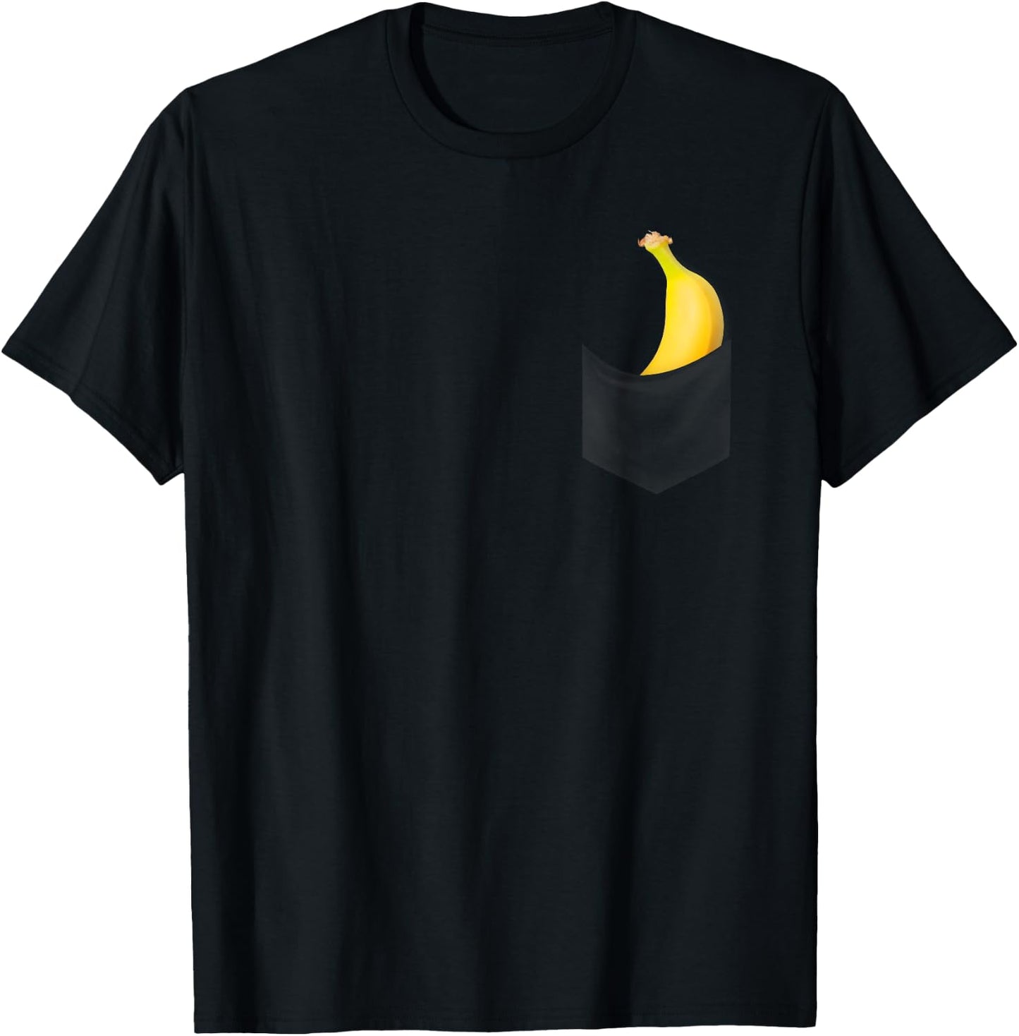 Banana Fruit In Pocket, funny bananas on chest T-Shirt - T-Shirt | Black