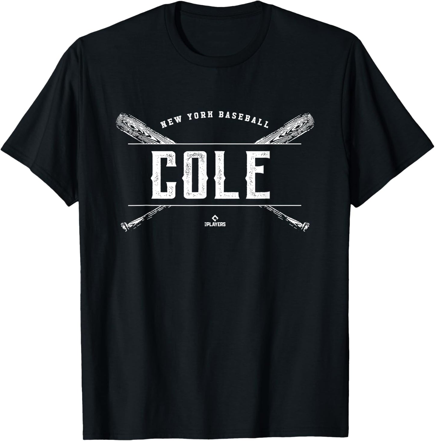 Vintage Baseball Bat Gameday Gerrit Cole New York MLBPA T-Shirt - T-Shirt | Black