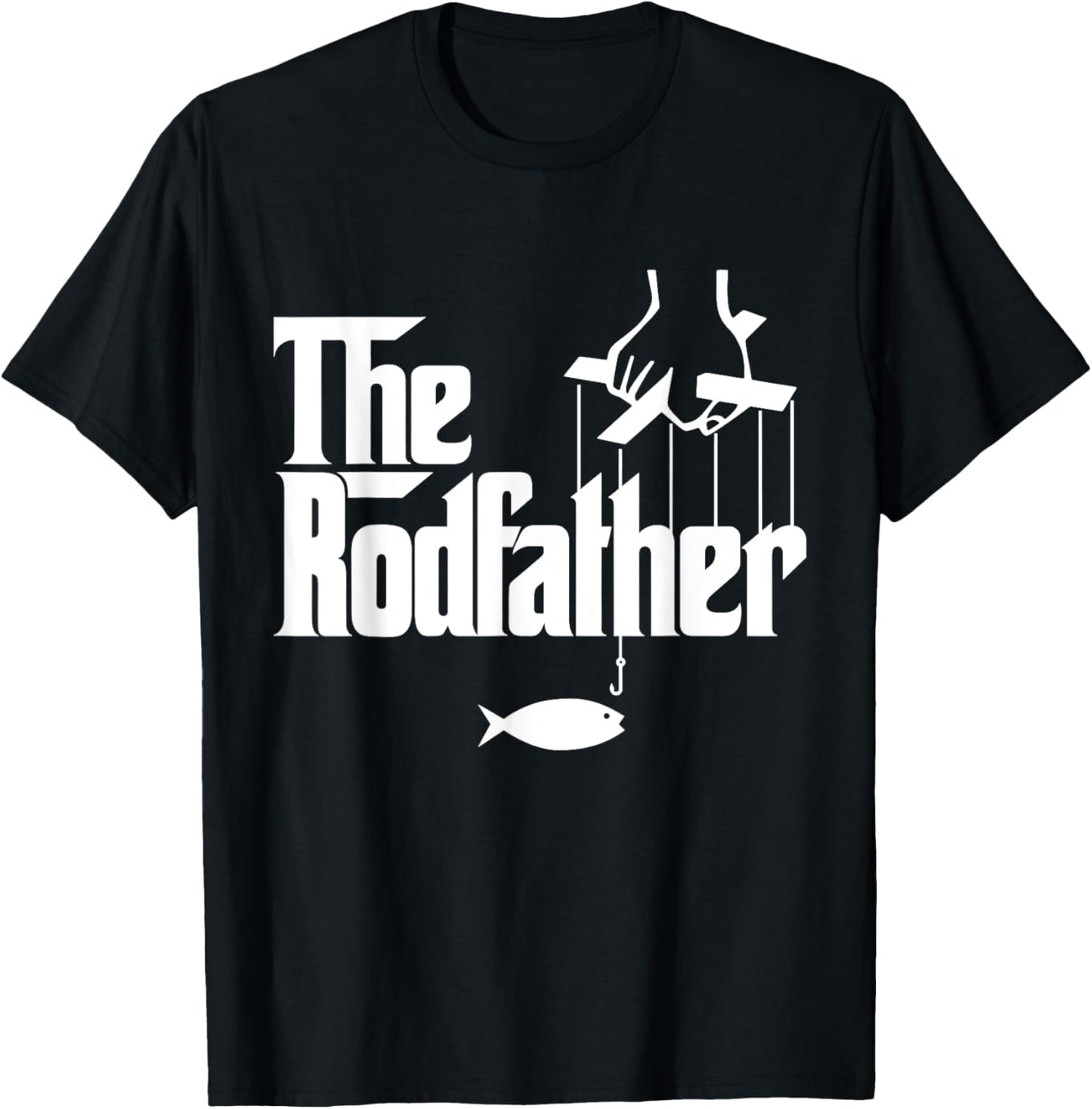 The RodFather - Funny Fishing T-Shirt - T-Shirt | Black