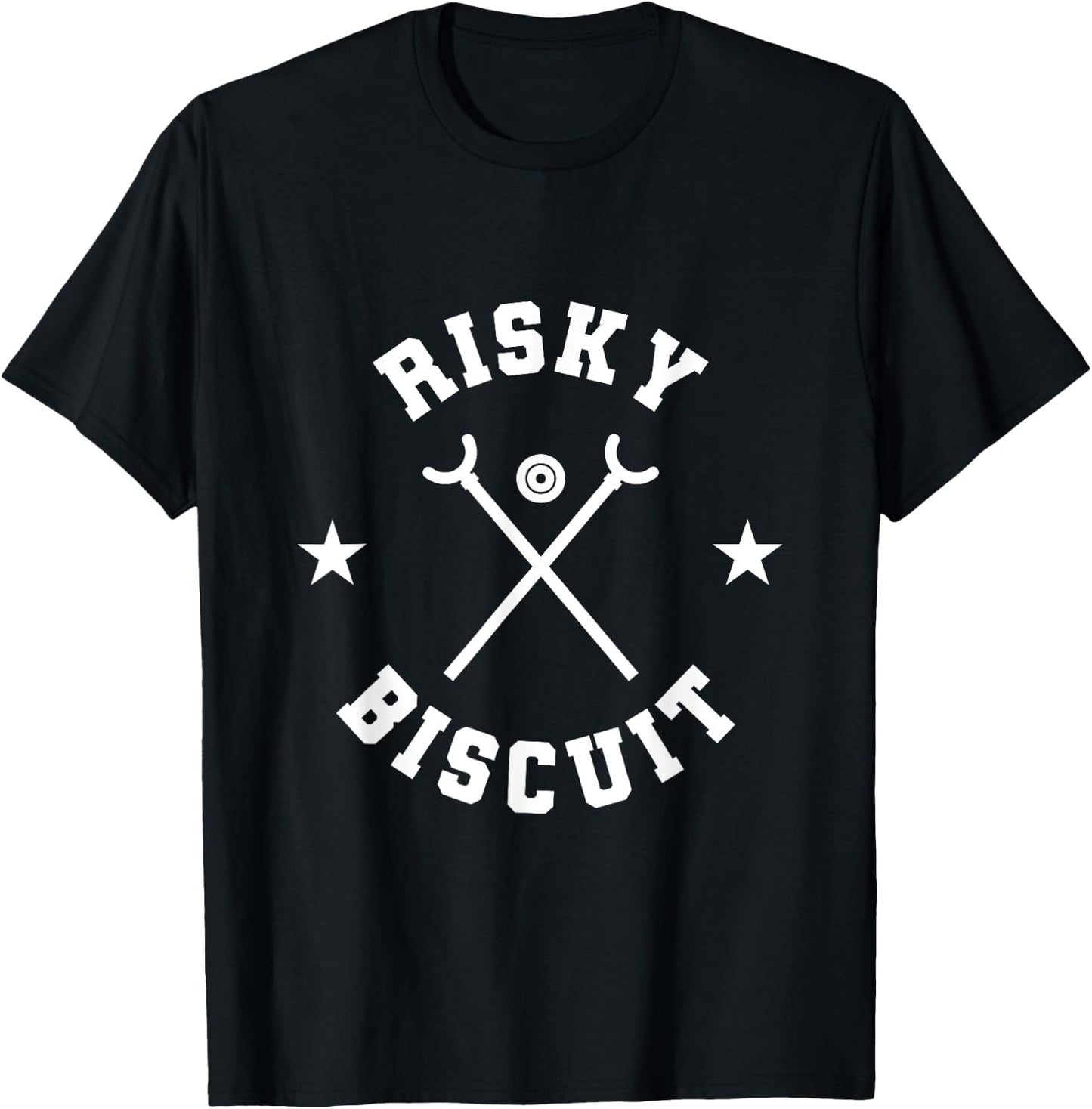 Risky Biscuit Shuffleboard Team T-Shirt - T-Shirt | Black