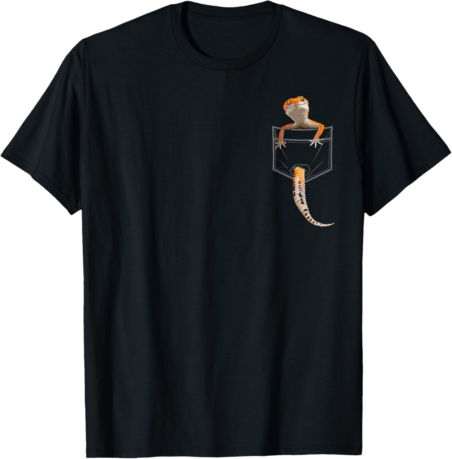 Funny Leopard Gecko Art Women Boys Girls Gecko Lover T-Shirt - T-Shirt | Black