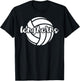 Longhorns Volleyball Team Mascot School Spirit Game Night T-Shirt - T-Shirt | Black