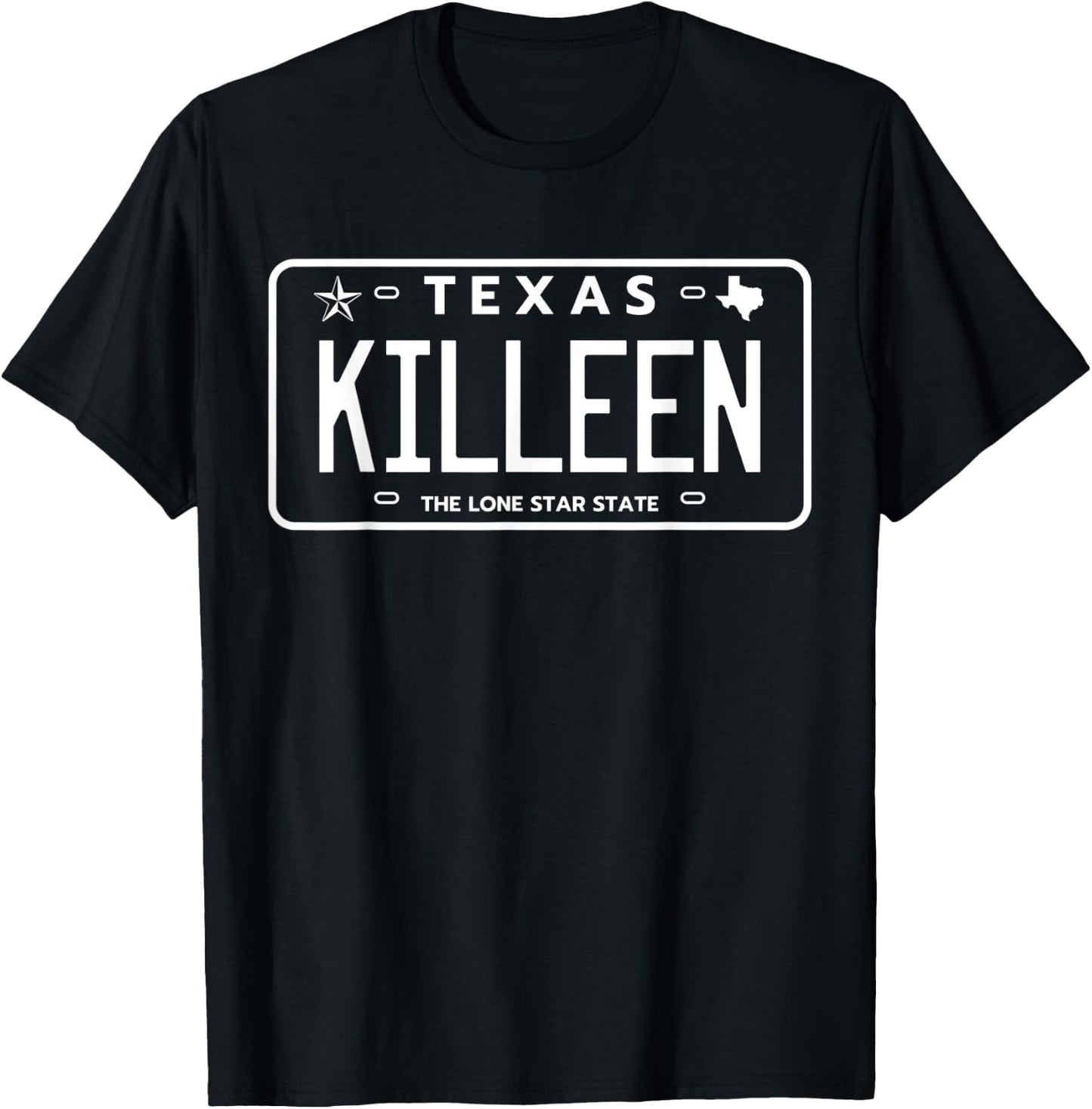 Killeen Texas License Plate Aesthetic of Killeen T-Shirt - T-Shirt | Black