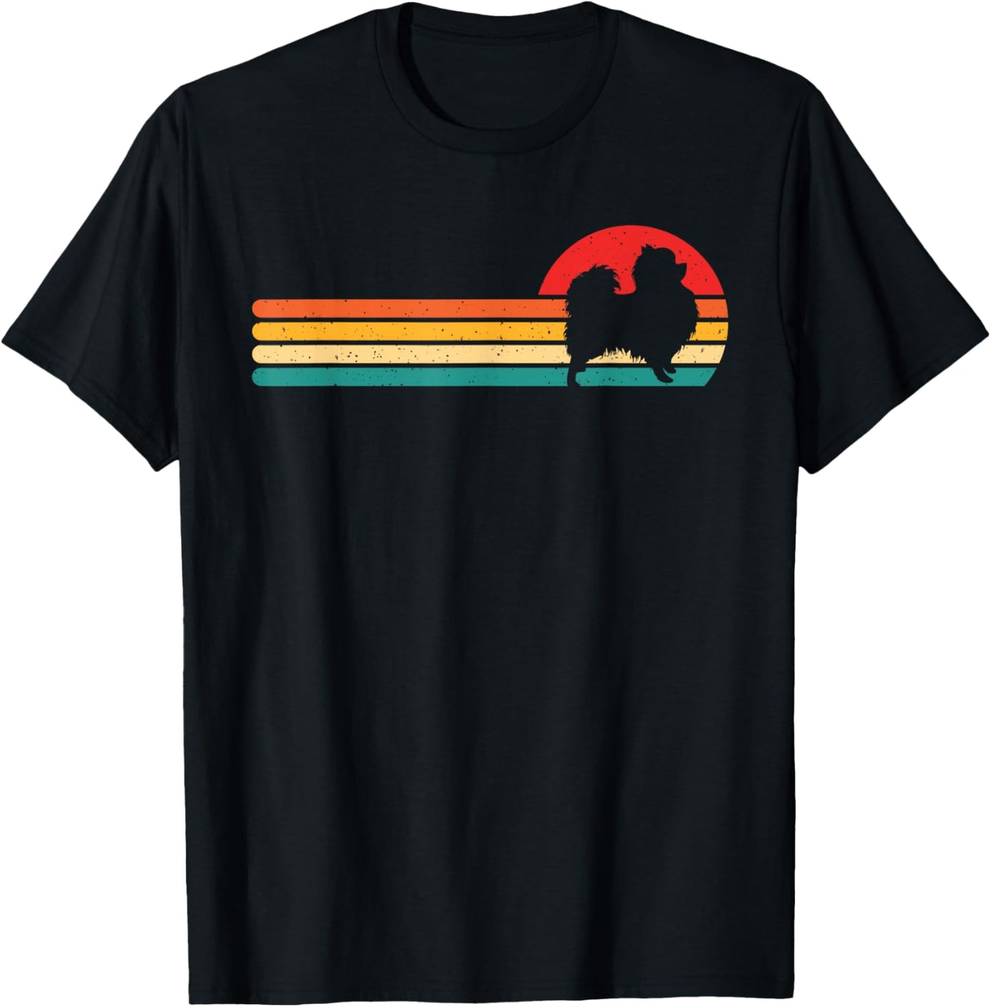 Retro Pomeranian - Pet Lover Dog Owner Animal Lover Women Kids T-Shirt - T-Shirt | Black