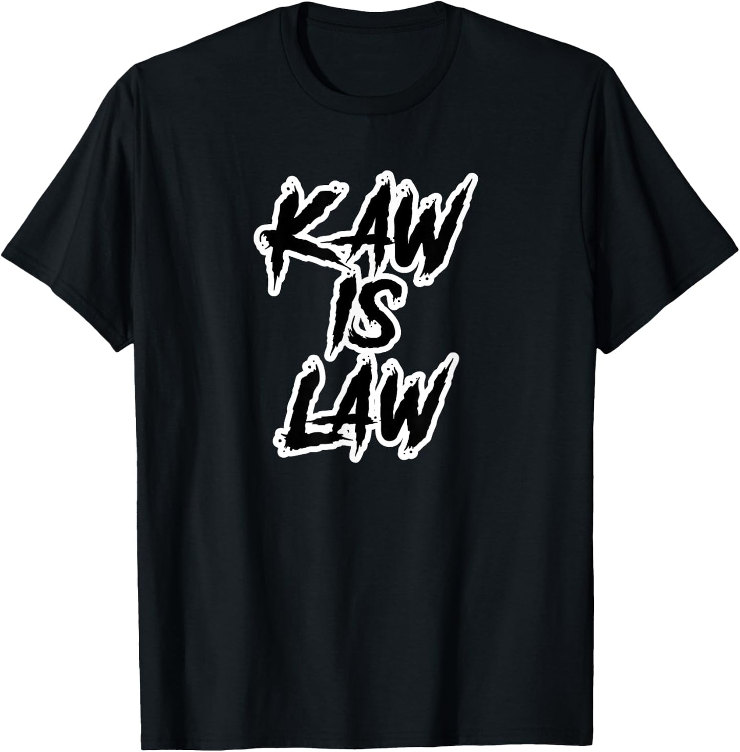 Kaw is Law Battlehawks St. Louis Football Tailgate T-Shirt - T-Shirt | Black